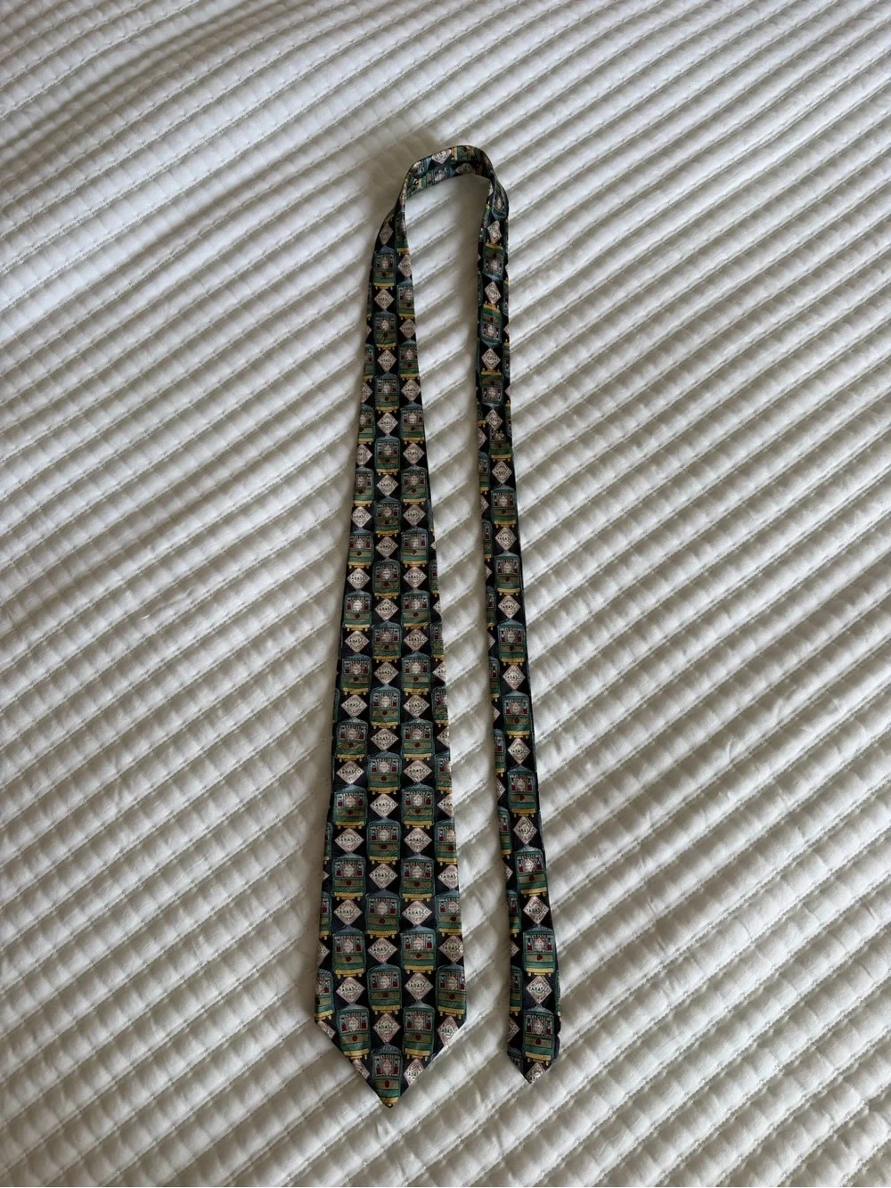 Men's Novelty Necktie with Tabasco Pattern